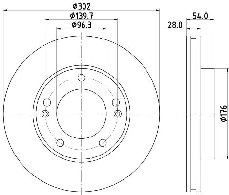 1x  MINTEX Brake Disc