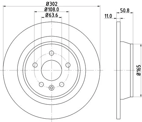 1x  MINTEX Brake Disc