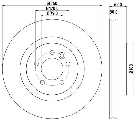 1x  MINTEX Brake Disc