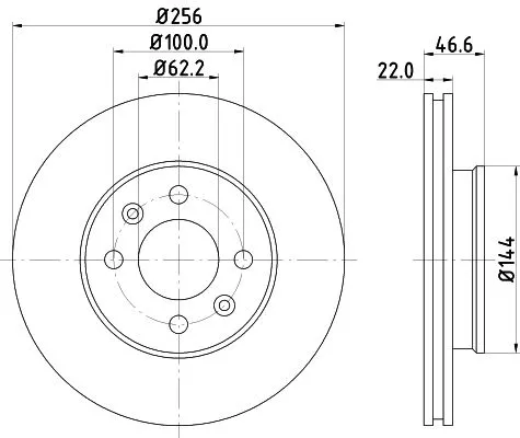 1x  MINTEX Brake Disc