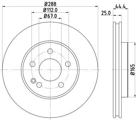 MINTEX MINTEX MDC1845 1x MINTEX MDC1845 Brake Disc 