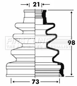  FIRST LINE Drive Shaft Cv Boot Kit