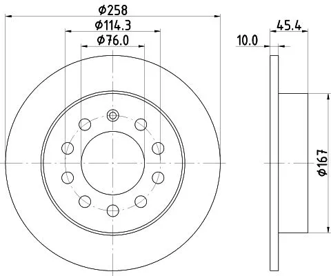 MINTEX MINTEX MDC1855 1x MINTEX MDC1855 Brake Disc 