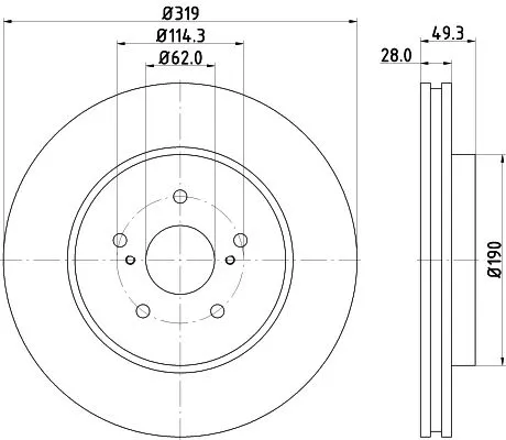 MINTEX MINTEX MDC1856 1x MINTEX MDC1856 Brake Disc 