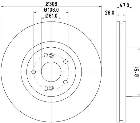 1x MINTEX MDC1887 Brake Disc