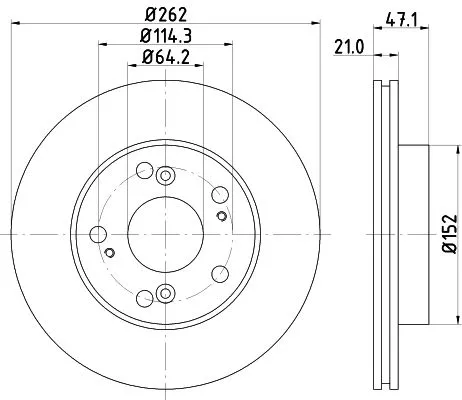 MINTEX MINTEX (MDC1894C) 1x  MINTEX Brake Disc 