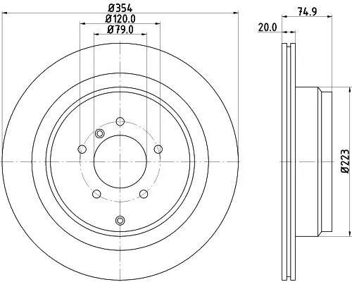1x  MINTEX Brake Disc