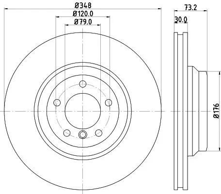 1x MINTEX MDC1909 Brake Disc