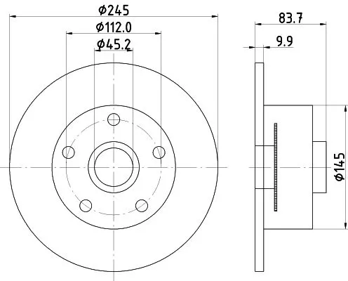 MINTEX MINTEX MDC2000 1x MINTEX MDC2000 Brake Disc 