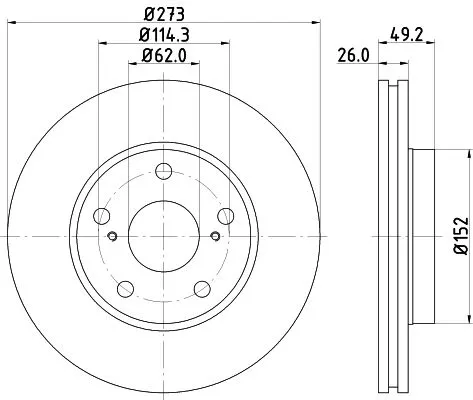 MINTEX MINTEX MDC2017C 1x MINTEX MDC2017C Brake Disc 