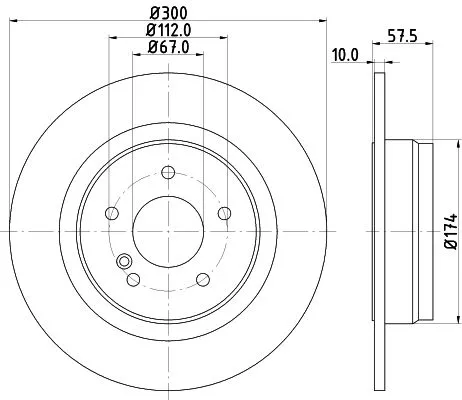 MINTEX MINTEX (MDC2025C) 1x  MINTEX Brake Disc 