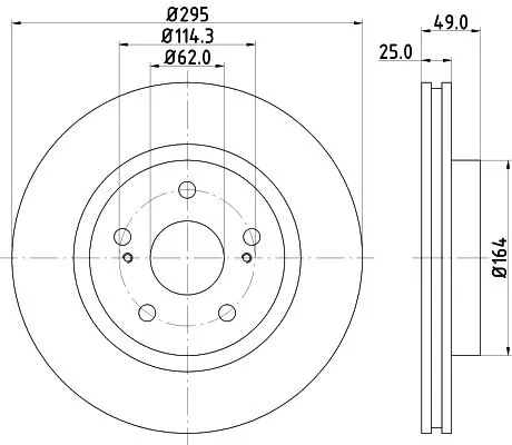 MINTEX MINTEX MDC2028 1x MINTEX MDC2028 Brake Disc 