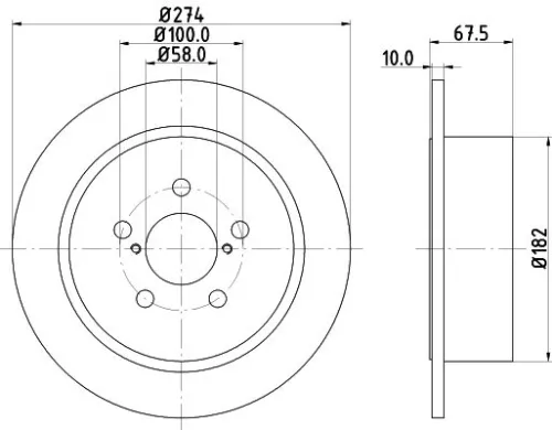 MINTEX MINTEX (MDC2036) 1x  MINTEX Brake Disc 