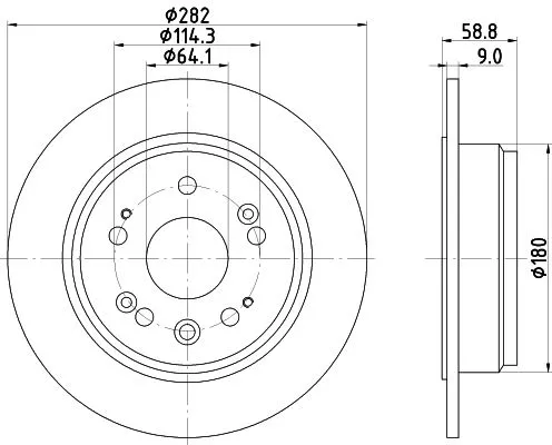 MINTEX MINTEX MDC2046 1x MINTEX MDC2046 Brake Disc 