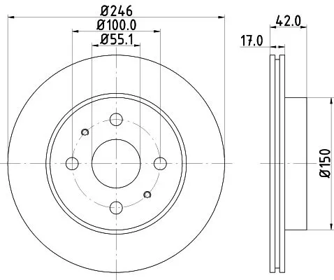 MINTEX MINTEX (MDC2047) 1x  MINTEX Brake Disc 