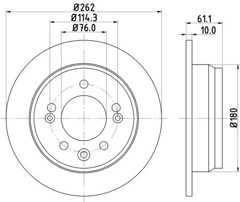 MINTEX MINTEX (MDC2055C) 1x  MINTEX Brake Disc 