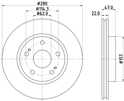 MINTEX MINTEX (MDC2179) 1x  MINTEX Brake Disc 