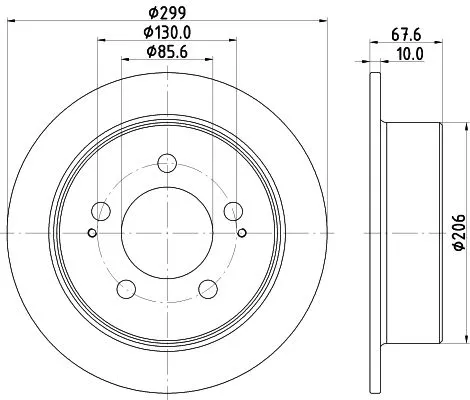 MINTEX MINTEX (MDC2212) 1x  MINTEX Brake Disc 