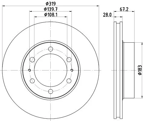 MINTEX MINTEX MDC2260 1x MINTEX MDC2260 Brake Disc 