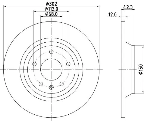 MINTEX MINTEX MDC2281 1x MINTEX MDC2281 Brake Disc 