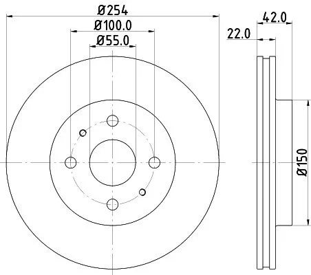 MINTEX MINTEX MDC2286 1x MINTEX MDC2286 Brake Disc 