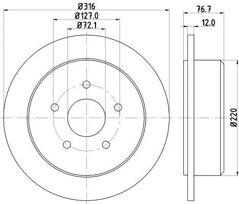 MINTEX MINTEX MDC2297 1x MINTEX MDC2297 Brake Disc 