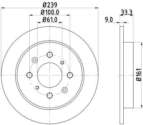 MINTEX MINTEX MDC2299 1x MINTEX MDC2299 Brake Disc 