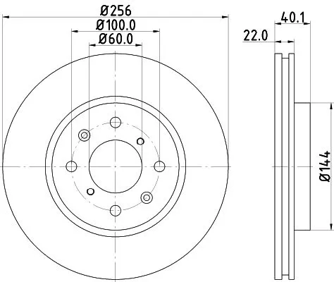 MINTEX MINTEX MDC2304 1x MINTEX MDC2304 Brake Disc 