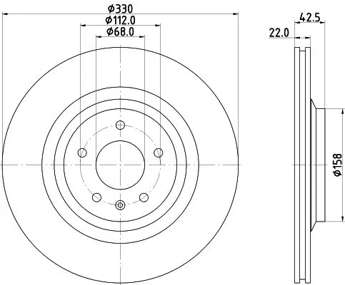 MINTEX MINTEX MDC2318 1x MINTEX MDC2318 Brake Disc 