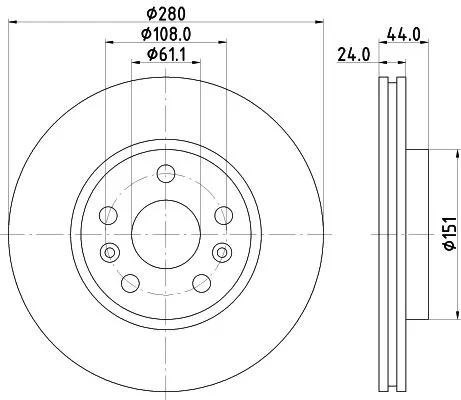 MINTEX MINTEX MDC2321 1x MINTEX MDC2321 Brake Disc 