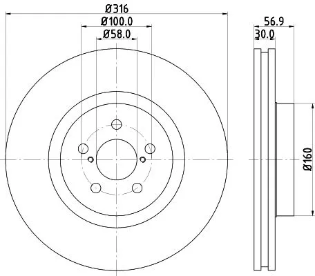 MINTEX MINTEX MDC2339 1x MINTEX MDC2339 Brake Disc 