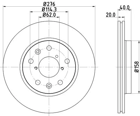 MINTEX MINTEX MDC2346 1x MINTEX MDC2346 Brake Disc 