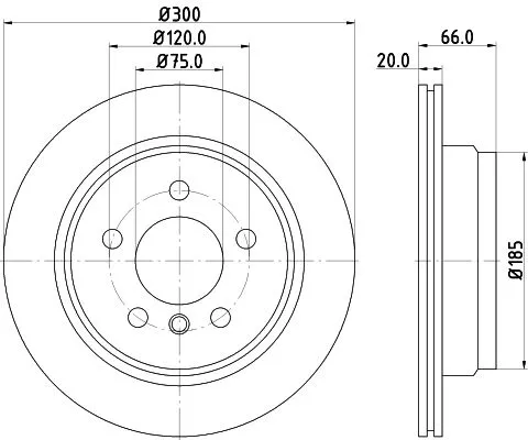 1x MINTEX MDC2356 Brake Disc