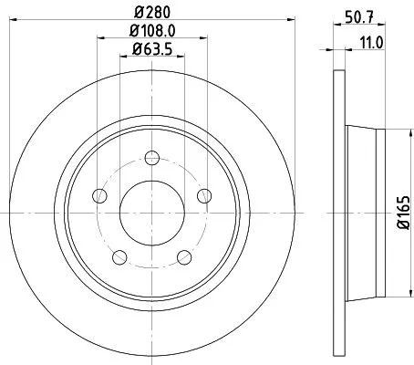 MINTEX MINTEX MDC2357 1x MINTEX MDC2357 Brake Disc 