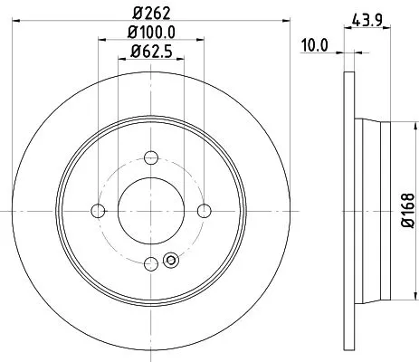 1x MINTEX MDC2382 Brake Disc