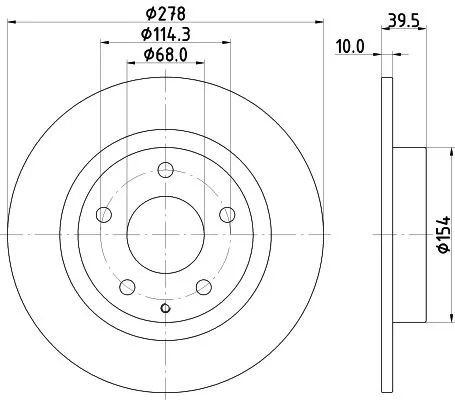 MINTEX MINTEX MDC2518 1x MINTEX MDC2518 Brake Disc 