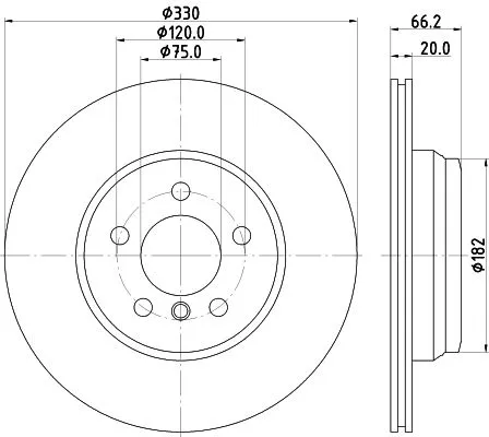 MINTEX MINTEX MDC2533 1x MINTEX MDC2533 Brake Disc 