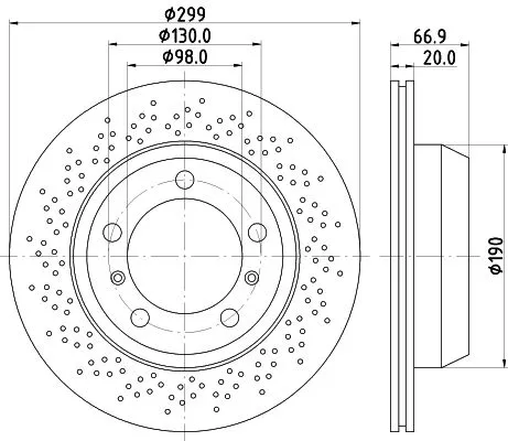 1x  MINTEX Brake Disc