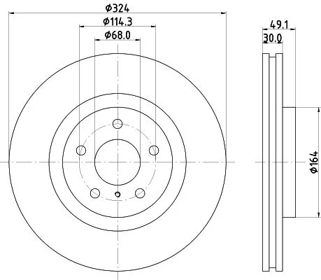 MINTEX MINTEX MDC2561 1x MINTEX MDC2561 Brake Disc 