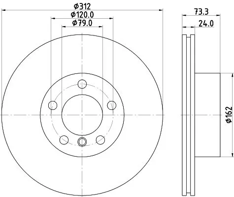 1x MINTEX MDC2567 Brake Disc