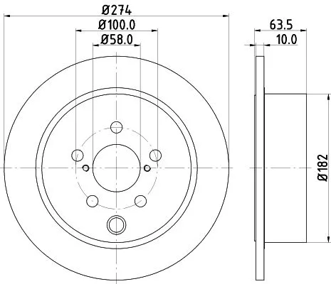 MINTEX MINTEX MDC2568 1x MINTEX MDC2568 Brake Disc 