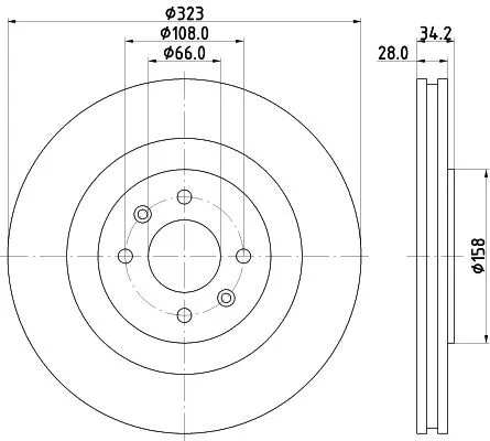 MINTEX MINTEX MDC2599 1x MINTEX MDC2599 Brake Disc 