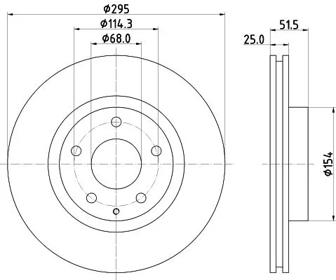 MINTEX MINTEX (MDC2604) 1x  MINTEX Brake Disc 