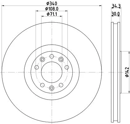 MINTEX MINTEX MDC2610 1x MINTEX MDC2610 Brake Disc 