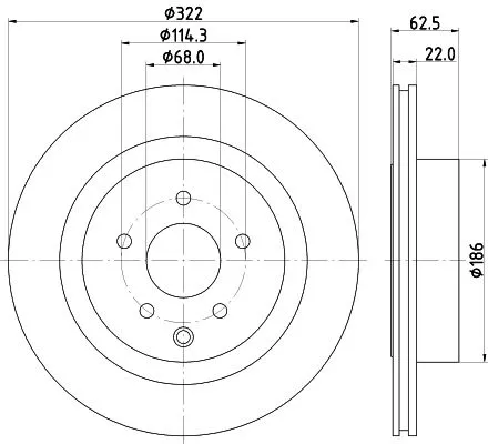 MINTEX MINTEX MDC2615 1x MINTEX MDC2615 Brake Disc 
