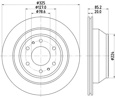 MINTEX MINTEX MDC2645 1x MINTEX MDC2645 Brake Disc 