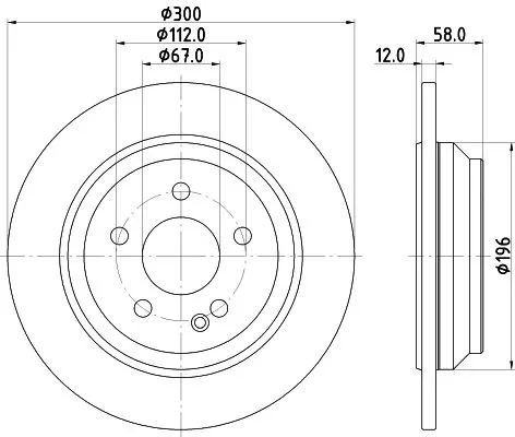 MINTEX MINTEX MDC2658 1x MINTEX MDC2658 Brake Disc 