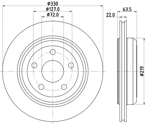 1x MINTEX MDC2667 Brake Disc