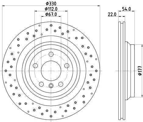 MINTEX MINTEX MDC2671 1x MINTEX MDC2671 Brake Disc 