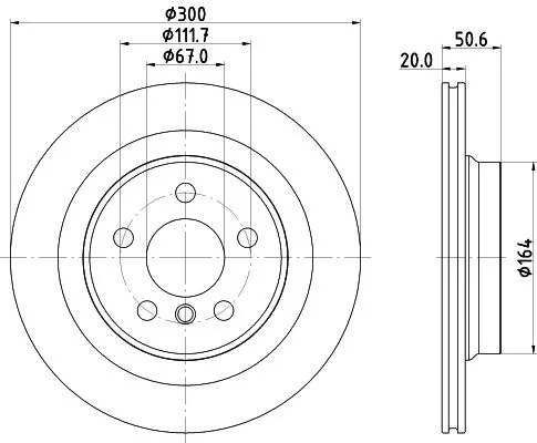 1x MINTEX MDC2679 Brake Disc